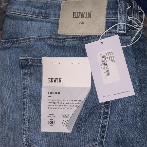 NWT EDWIN Maddox Slim Fit-32” inseam, sz 34 - Picture 5 of 8